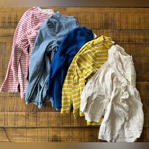 Lot of 5 long sleeved tops | 3-4 T